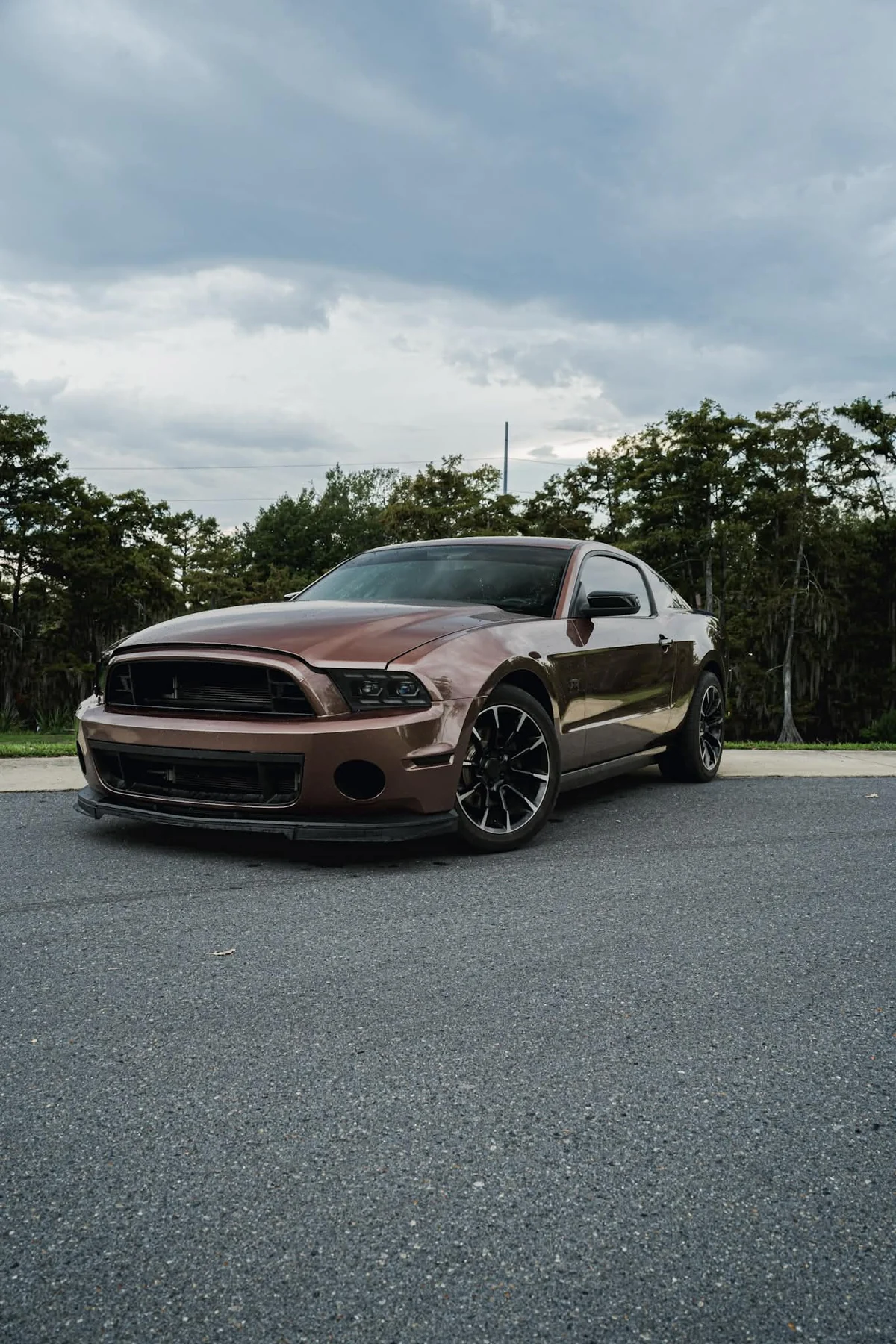 Ford Mustang after its copper exterior transformation